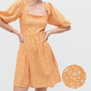 Gap Orange/Printed Dress